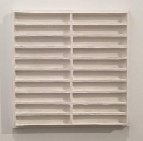 Jan Schoonhoven R72-38 1972 latex paint paper cardboard and wood David Zwirner