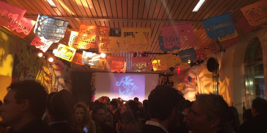 Crowds packed into the Cafe, where music blasted, a silent auction was held, and traditional fare was served.